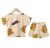 Girls' Pajamas Summer Cotton Short Sleeve Homewear Children Toddler Baby Summer Thin Air Conditioning Clothes Little Girl Suit