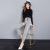 Spring and Autumn New Harem Pants High Waist Versatile Slimming Korean Style Checked Suit Trousers Skinny Pants Cropped Pants Casual Pants for Women