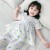 Girls' Lace Pajamas Summer 2020 New Baby Girls' Children Cotton Short Sleeve Homewear Set Thin Air Conditioning Room Clothes Fashion