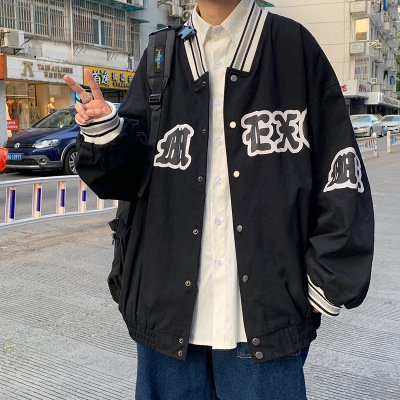 2021 Spring Baseball Uniform Men's Fashion Brand Ins Jacket Korean Style Trendy Loose Fried Street Ruoshuai Men Clothes Jacket