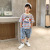 Boys Summer Suit Korean Style Trendy 2021 New Handsome Western Style Medium and Large Children Boys Short Sleeve Two-Piece Set Wholesale