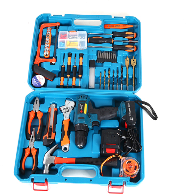 Household Electric Drill Set Electric Hand Tool Hardware Electrician Maintenance Multifunctional Set Woodworking Toolbox Complete