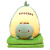 Cute Avocado Plush Toy Doll Cartoon Fruit Animal Three-in-One Airable Cover Activity Gift Customization