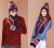 New Union Flag Hat Gloves Scarf Unisex Three-Piece Suit Thicken Wholesale Factory Direct Sales