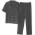 Men's Sports Casual Pajamas Summer Cotton Short Sleeve Suit Young Students Cotton Homewear