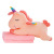 Factory Direct Sales Software Rainbow Unicorn Airable Cover Corner Connector Doll Plush Toys Air Conditioning Blanket Customizable Logo