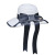 White Hat Female Summer Beach Hat Summer Sun Protection by the Sea Sunshade Fisherman Casual All-Match Sun Bucket Hat Straw Hat Tide