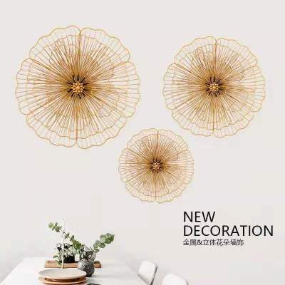 New Chinese Style Wall Decoration Living Room Restaurant Background Wall Decorative Pendant Light Luxury Wall Decoration Study Iron Wall Hanging
