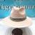 Eight-Quarter Pull Grass Flat Brim Top Hat Men's and Women's Summer Beach Sun-Proof Sun Protection Fashion Casual Bowler Hat