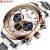 Curren New 8355 Men's Watch Waterproof Quartz Six-Pin Calendar Steel Belt Business Men's Watch