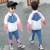 Children's Clothing Boys' Suit Spring 2021 New Children's Children Fashion Casual Handsome Long Sleeve Color Matching Two-Piece Suit Fashion