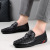 2021 New Fashion Men's Shoes Dad Crocodile Pattern Peas Shoes Top Layer Cowhide Men's Breathable Business Casual Shoes Tide