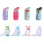 Cartoon Antlers Children Water Cup Summer Plastic Cup Outdoor Bounce Cup with Straw Cute Student Water Bottle Children