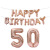 40-Inch Rose Gold Big Number Aluminum Foil Balloon Set Happy Birthday Birthday Decorative Aluminum Foil Balloon