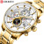 Curren 8362 Men's Watch Waterproof Quartz Watch Six-Pin Steel Belt Watch Calendar Men's Watch