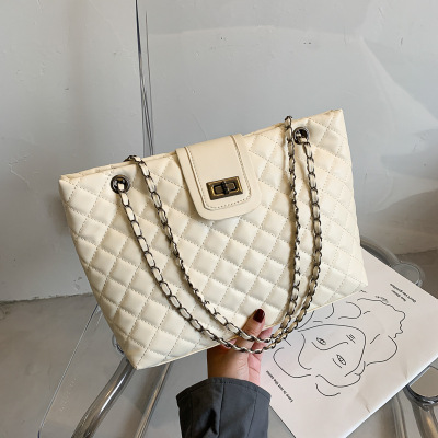 Large Capacity Chain Handbags 2020 New Trendy Simple Textured Messenger Bag Women's Bag Special-Interest Design Shoulder Bag