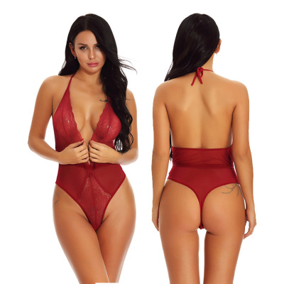 Factory European and American plus Size Sexy Bustiers & Teddies Amazon Foreign Trade Jumpsuit Bodybuilding Jumpsuits Sexy Lingerie
