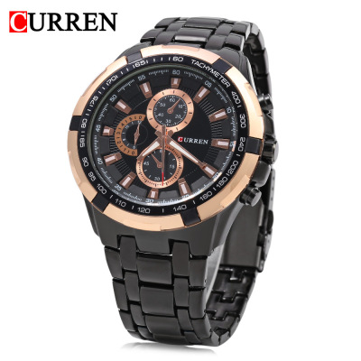 Curren Carryan 8023 Men's Watch Casual Business Waterproof Quartz Steel Strap Watch