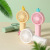 2021 New Campus Peripheral USB Handheld Dual Battery Cartoon Simple Mini Fan Summer Children's Day Gifts
