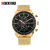 Curren 8227 Men's Watch Calendar Men's Watch Fake Three-Eye Quartz Watch Casual Business Men's Watch