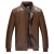 Stall Supply Baseball Jacket Men's Clothes Middle-Aged and Elderly Leather Coat Motorcycle Motorcycle Leather Coat Men's Cross-Border Pu Men's Leather Coat