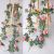 1.8 M Eucalyptus Rose Rattan Flower Garland Decoration Simulation Fake Flower Wedding Timbo Rose Cross-Border Ornamental Flower