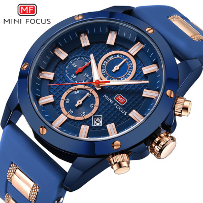 Minifocus Brand Watch Waterproof Quartz Watch Luminous Men's Watch Cross-Border Hot Sports Men's Watch 0089g