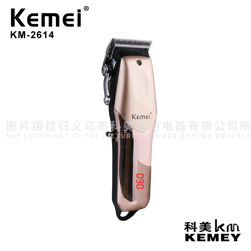 cross-border manufacturers directly sell electric clippers kemei electric hair clipper km-2614 lcd hair clipper household electric hair clipper