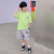 Boy's Short-Sleeved T-shirt 2021 New Fashionable Summer Clothing Children's Fashion Brand Personalized Printed round Neck Medium and Large Children's Clothing Half-Sleeved T-shirt