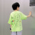 Boy's Short-Sleeved T-shirt 2021 New Fashionable Summer Clothing Children's Fashion Brand Personalized Printed round Neck Medium and Large Children's Clothing Half-Sleeved T-shirt