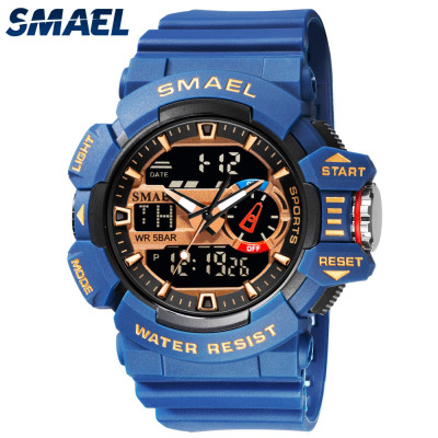 SMAEL Smael New Watch Men's Outdoor Sports Fashion Trend Double Display Luminous Electronic Watch 8043