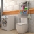 Floor Stainless Steel Toilet Storage Wall-Mounted Washing Machine Toilet Shelf Bathroom Toilet Storage Fantastic