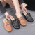 New Foreign Trade Sandals Women's Summer Outdoor Fashion Korean Style Flat Slippers Female Online Influencer Half Slippers Women's Delivery