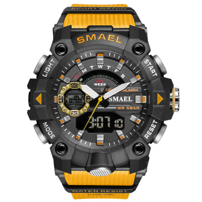 SMAEL Smael Double Display Personality Fashion Outdoor Sports Watch Multi-Color Hour Alarm Clock Week Calendar 8040