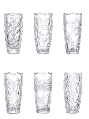 Crystal Glass Vase V191725 Series Foreign Trade Wholesale Transparent Vase Flower Arrangement Hydroponic Home Decoration