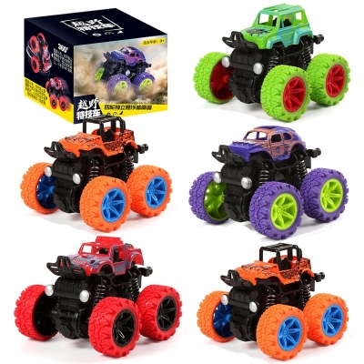 Tiktok Red Children Toy Inertia Stunt off-Road Vehicle Boy Toy Car Night Market Stall Toy Wholesale Gift