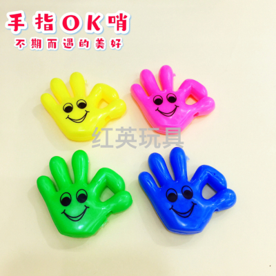 Finger OK Whistle Schoolbag Hat Key Ring Pendant Accessories Toddler Cheer up Capsule Toy Gifts Gift Prizes Hot