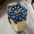 Megir Megir Men's Watch Timing Luminous Leather Large Dial Watch Sports Quartz Watch 2136G