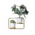Modern Minimalist Art Wrought Iron Ceramic Iron Flower Pot Rack Succulents Combination Set
