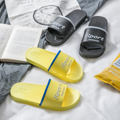 New 2019 Korean Style Women's Sandals Summer Household Indoor Non-Slip Bathroom Student Trendy Outdoor Slippers Men
