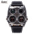 Oulm Large Dial Fashion Casual Men's Watch Large Dial Double Time Zone Compass Thermometer Men's Quartz Watch