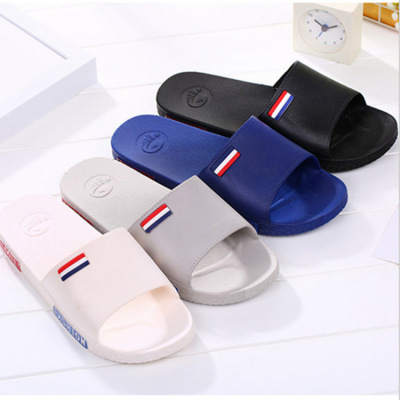 2019 New Couple Bathroom Summer Slippers Thick Bottom Indoor Wholesale Jieyang Home Slippers Men Plastics Shoe