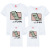 New Spring and Summer Clothing Parent-Child Wear Family Pack Mother-Daughter Casual T-shirt Korean Style Cartoon Baby Loose Bottoming Shirt