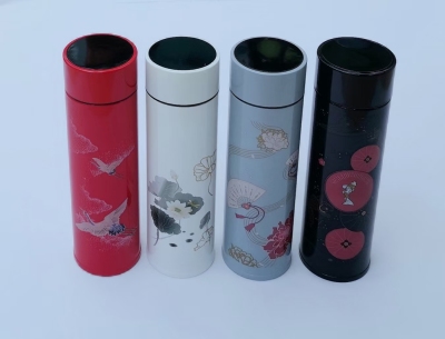 New Chinese Style 304 Stainless Steel Display Temperature Cup Outdoor Portable Vacuum Thermos Cup Gift Customization