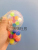 Cross-Border Supply 6cm Colorful Beads Vent Ball TPR Soft Rubber Decompression Grape Ball Decompression Toy Squeezing Toy Factory Direct Sales