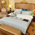 Hotel Bed & Breakfast Room Cloth Product Solid Color Satin Stitching Bedding Cloth Product  Hotel Quilt Cover