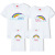 Laimengde New 2021 Parent-Child Clothes Summer Clothes a Three-Mouth Couple Casual Cartoon Printed Short-Sleeved T-shirt Direct Sales