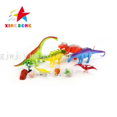 Children's Toy Plastic Dinosaur with BB Whistle