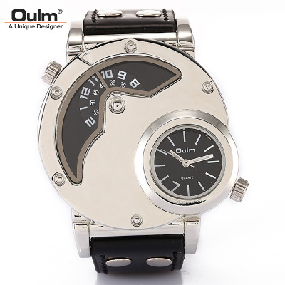 OULM Oulm Factory Supply/Fashion Trendy Men's Watch/Two Places/Outdoor Sports Hp9591 White Shell