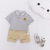 Baby Boy Summer Clothes Suit 2021 New Baby Clothes Western Style Boys' Summer Short-Sleeved Polo Shirt Two-Piece Suit Fashion